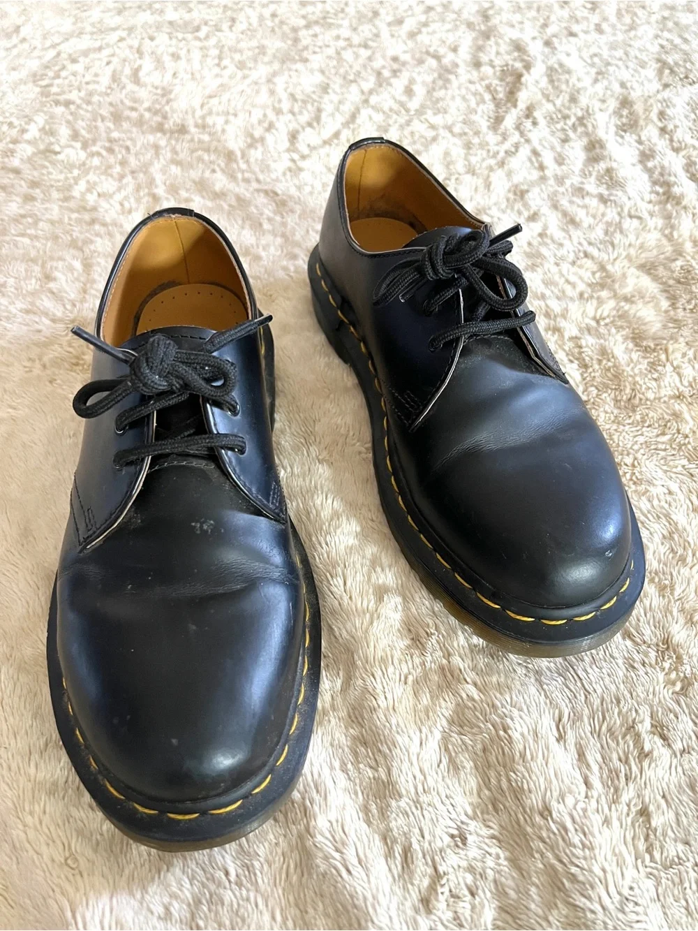 DR. MARTINS Men's Air Wair Black Shoes Size 7